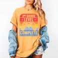 2nd Grade Level Complete Graduation Student Video Gamer Women's Comfort Colors T-Shirt Mustard