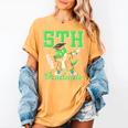5th Grade Graduate Dinosaur Dab Graduation School Women's Comfort Colors T-Shirt Mustard