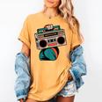 80s 90s Retro Party Costume Nostalgia Boombox Music Hip Hop Women's Comfort Colors T-Shirt Mustard