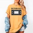 80s VHS Video Cassette Nostalgia Women's Comfort Colors T-Shirt Mustard