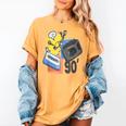 90s Retro Cassette And Walkman Nostalgia Graphic Tee Women's Comfort Colors T-Shirt Mustard