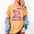 Alzheimer's Awareness I Wear Purple In Memory Of My Aunt Women's Comfort Colors T-Shirt Mustard