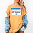 Anti Social Introvert Social Interaction Not Supported Women's Comfort Colors T-Shirt Mustard