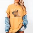 Antisocial Introvert Capybara Sarcastic Humor Women's Comfort Colors T-Shirt Mustard