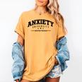 Anxiety University Anxious Antisocial Introvert Women's Comfort Colors T-Shirt Mustard
