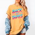 Back To Tapes Retro Cassette Mixtape 80s Nostalgia Women's Comfort Colors T-Shirt Mustard