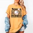 Baseball Senior Class Of 2027 Senior 2027 Graduation Women Women's Comfort Colors T-Shirt Mustard
