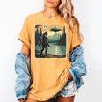 Bigfoot Sasquatch Alien Spaceship UFO Introvert Bruh Women's Comfort Colors T-Shirt Mustard Bigfoot Sasquatch Alien Spaceship UFO Introvert Bruh Women's Comfort Colors T-Shirt Mustard