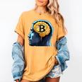 Bitcoin Human Brain Memory Clever Smart Intelligence Women's Comfort Colors T-Shirt Mustard