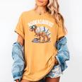 Book Dinosaur T-Rex Bookworm Dino Book Reading Women's Comfort Colors T-Shirt Mustard