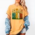Book Flower 8647 Foxtrots Deltas Tangos Women's Comfort Colors T-Shirt Mustard