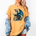 Book Lover Bookworm Reading Books Dragon Sci-Fi Character Women's Comfort Colors T-Shirt Mustard Book Lover Bookworm Reading Books Dragon Sci-Fi Character Women's Comfort Colors T-Shirt Mustard