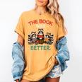 Book Lover Racoon Reading Bookish The Book Was Better Women's Comfort Colors T-Shirt Mustard