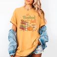 All Booked For Fall Books Coffee Fall Leaves Pumpkins Autumn Women's Comfort Colors T-Shirt Mustard All Booked For Fall Books Coffee Fall Leaves Pumpkins Autumn Women's Comfort Colors T-Shirt Mustard