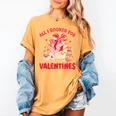 Booked For Valentine Books Lover Bookworm Librarian Teacher Women's Comfort Colors T-Shirt Mustard