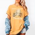 Books Are My Therapy Cozy Reading Chair Artwork Women's Comfort Colors T-Shirt Mustard