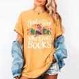 Bookworm Book Just A Girl Who Loves Books Women's Comfort Colors T-Shirt Mustard Bookworm Book Just A Girl Who Loves Books Women's Comfort Colors T-Shirt Mustard