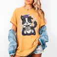 Border Collie Dog Lover Cute Anime School Graduation Men Women Kids Women's Comfort Colors T-Shirt Mustard