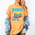 Born In The 80's But 90's Made Me Nostalgia Cassette Tape Premium Tri-Blend Women's Comfort Colors T-Shirt Mustard
