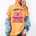 Breast Cancer Wings Shirt I Wear Pink In Memory Of My Mom Women's Comfort Colors T-Shirt Mustard Breast Cancer Wings Shirt I Wear Pink In Memory Of My Mom Women's Comfort Colors T-Shirt Mustard