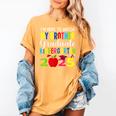My Brother Graduated Kindergarten Class Of 2025 Graduation Women's Comfort Colors T-Shirt Mustard