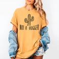 Cactus Not A Hugger Homebody Introvert Women's Comfort Colors T-Shirt Mustard
