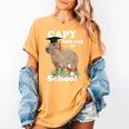 Capy Last Day Of School Capybara Graduation Quote Women's Comfort Colors T-Shirt Mustard