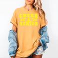 Cheerleading Senior Night Cheer Senior 2025 Graduation 10 Women's Comfort Colors T-Shirt Mustard