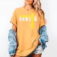 Cheerleading Senior Night Cheer Senior 2025 Graduation 11 Women's Comfort Colors T-Shirt Mustard