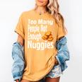 Chicken Nugget Saying Introvert Nuggie Foodie Food Women's Comfort Colors T-Shirt Mustard Chicken Nugget Saying Introvert Nuggie Foodie Food Women's Comfort Colors T-Shirt Mustard