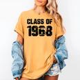 Class Of 1968 High School College Graduation Reunion Women's Comfort Colors T-Shirt Mustard
