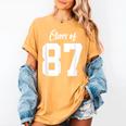 Class Of 1987 Matching Graduation High School Reunion Women's Comfort Colors T-Shirt Mustard