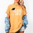 Class Of 2017 Senior Graduation Women's Comfort Colors T-Shirt Mustard