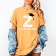 Class Of 2018 Last Name Letter Z Graduation Women's Comfort Colors T-Shirt Mustard