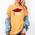 Class Of 2021 Burgundy Regalia Graduation Women's Comfort Colors T-Shirt Mustard