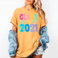 Class Of 2021 Graduation Grow With Me Women's Comfort Colors T-Shirt Mustard