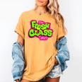 Class Of 2021 Senior Fresh 90's TV Style Grad For Graduation Women's Comfort Colors T-Shirt Mustard