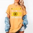 Class Of 2021 Senior Graduation Sunflower Women's Comfort Colors T-Shirt Mustard
