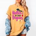 Class Of 2022 Four Degrees Hotter Graduation Day Master Grad Women's Comfort Colors T-Shirt Mustard
