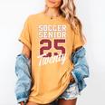 Class Of 2025 Senior 2025 Graduation 2025 Soccer Women's Comfort Colors T-Shirt Mustard