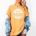 Class Of 2025 Senior School Graduation College Women's Comfort Colors T-Shirt Mustard