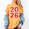 Class Of 2026 Graduation Red With Varsity Letters Women's Comfort Colors T-Shirt Mustard