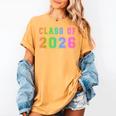 Class Of 2026 High School Graduation Date Graduate T Shirt Women's Comfort Colors T-Shirt Mustard