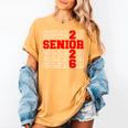 Class Of 2026 Senior Back To School 2026 Graduation 2026 Women's Comfort Colors T-Shirt Mustard