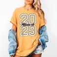 Class Of 2029 Graduating School Class Of 2029 Graduation Women's Comfort Colors T-Shirt Mustard