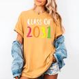 Class Of 2031 Kindergarten Graduation Back To School T-Shirt Women's Comfort Colors T-Shirt Mustard
