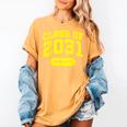 Class Of 2031 Shirts For Kindergarten Photo To Graduation Women's Comfort Colors T-Shirt Mustard