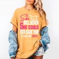 Class Of 2032 She Believed She Could Kids Graduation T-Shirt Women's Comfort Colors T-Shirt Mustard