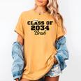 Class Of 2034 Senior 2034 Graduation Bruh Women's Comfort Colors T-Shirt Mustard