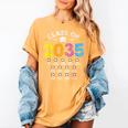 Class Of 2035 Grow With Me Checklist Graduation Women's Comfort Colors T-Shirt Mustard